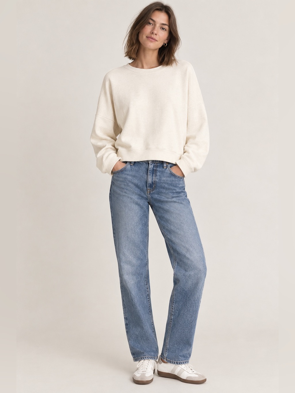 NWT Madewell cropped sweatshirt